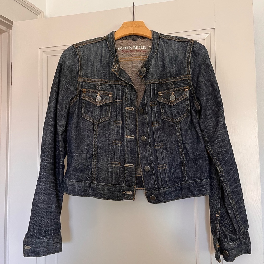 Banana Republic premium denim jacket small